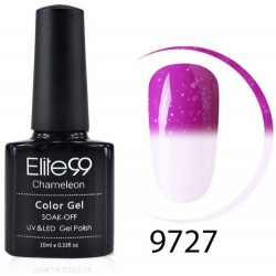 Гел Лак Термо 2в1 Цветно Бял 9727 10ml Elite99